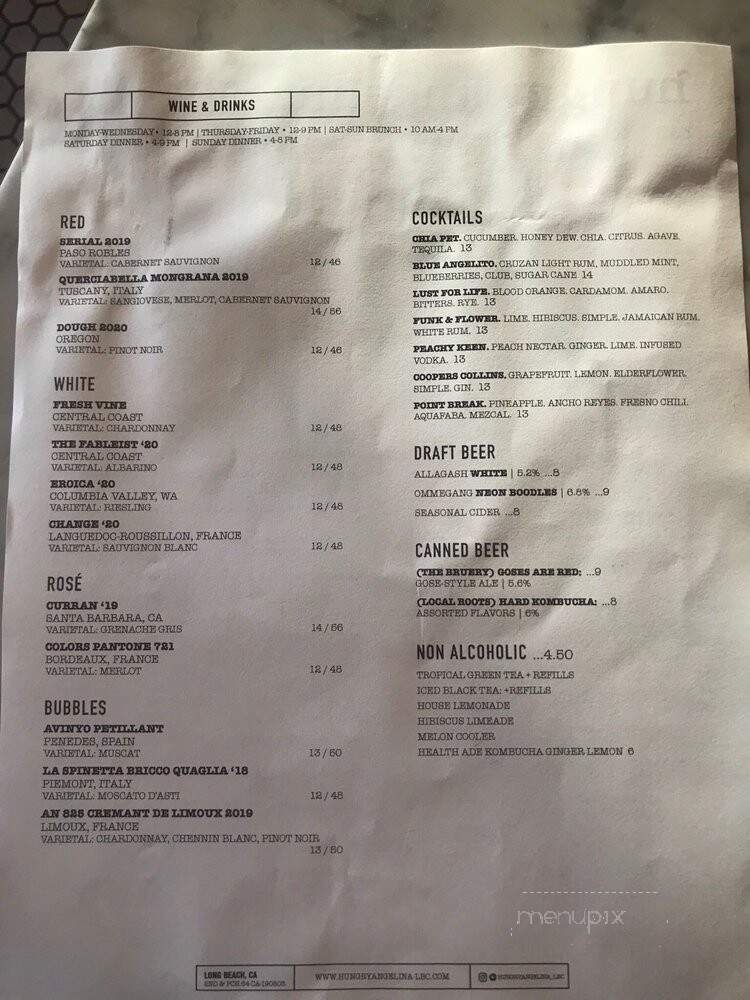 Hungry Angelina - Long Beach, CA menu_pic