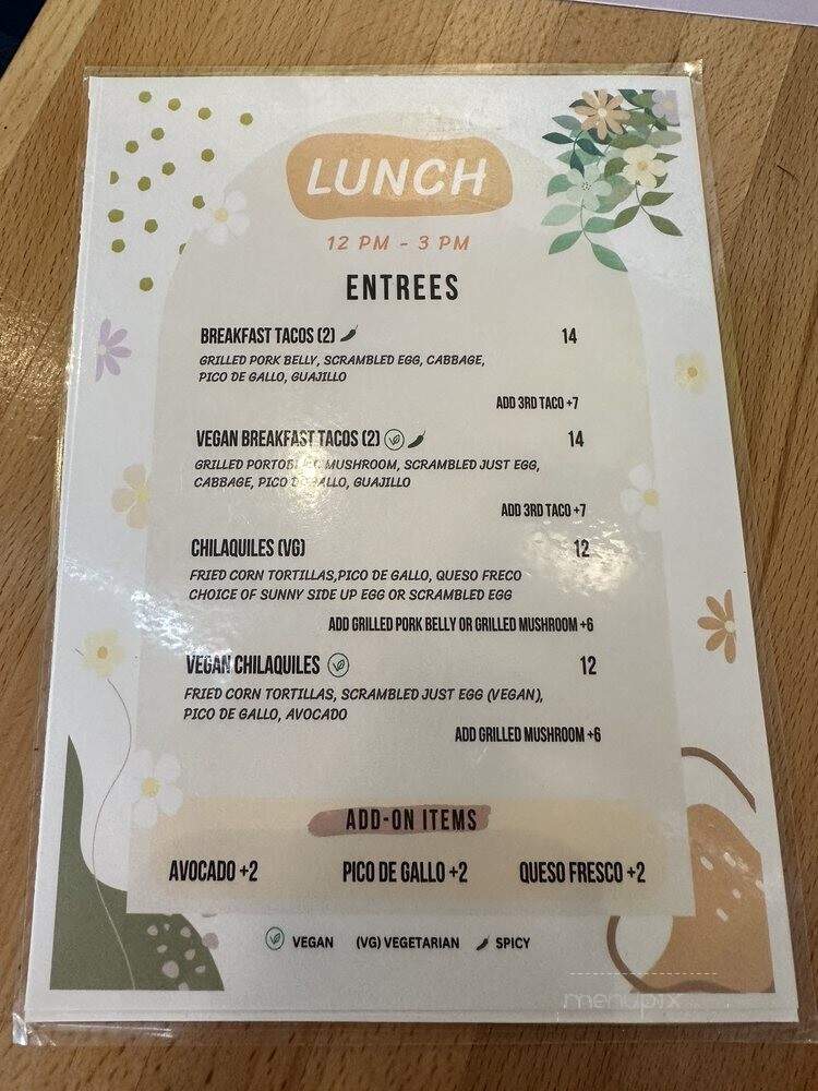 Mestizo - Portland, OR menu_pic
