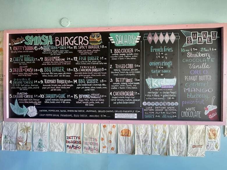 Betty's Burgers Joint - Honolulu, HI menu_pic