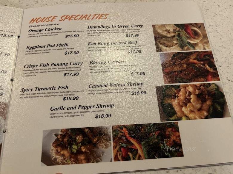 Salaya Plant-Based Kitchen - Los Angeles, CA menu_pic