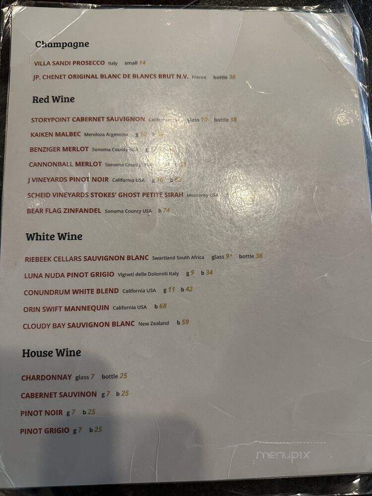Park 27 - Atlanta, GA menu_pic