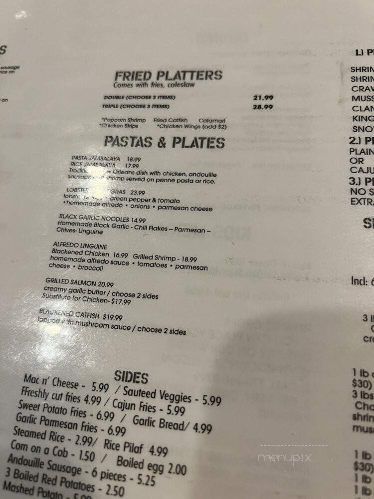 Rockin' Cajun Seafood And Grill - Carson, CA menu_pic