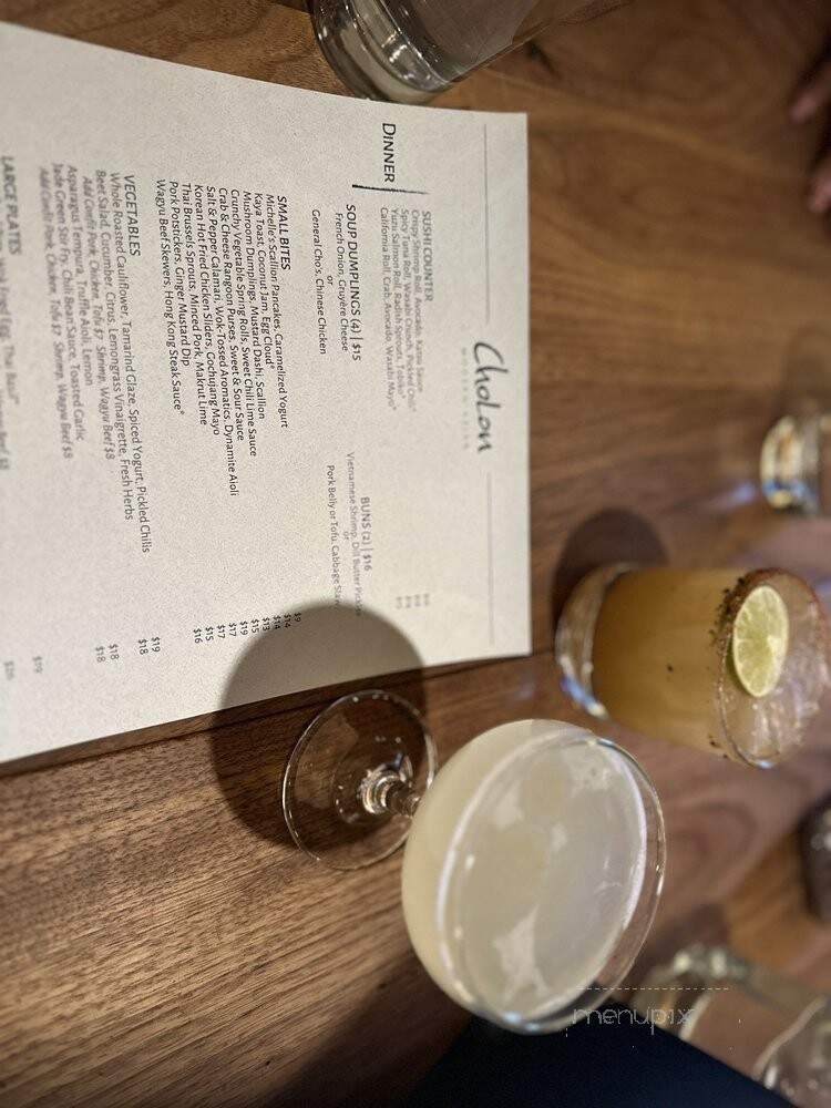 ChoLon Modern Asian - Denver, CO menu_pic