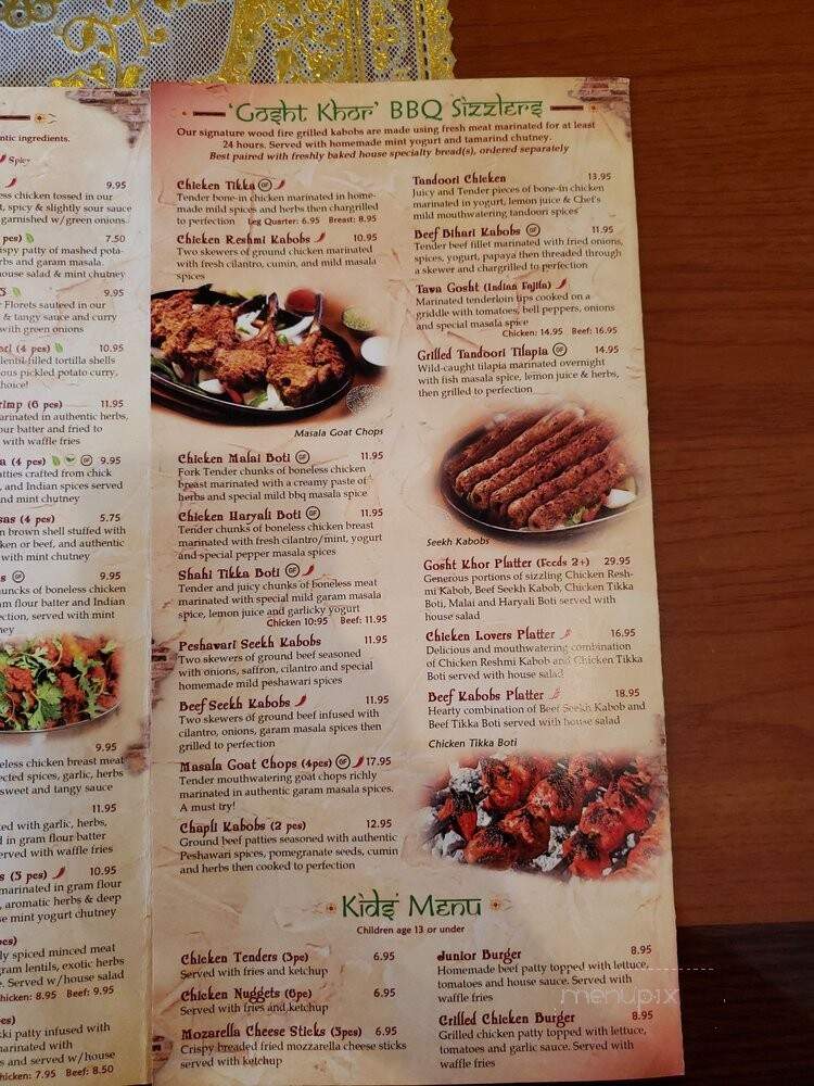 Curry Masala - Spring, TX menu_pic