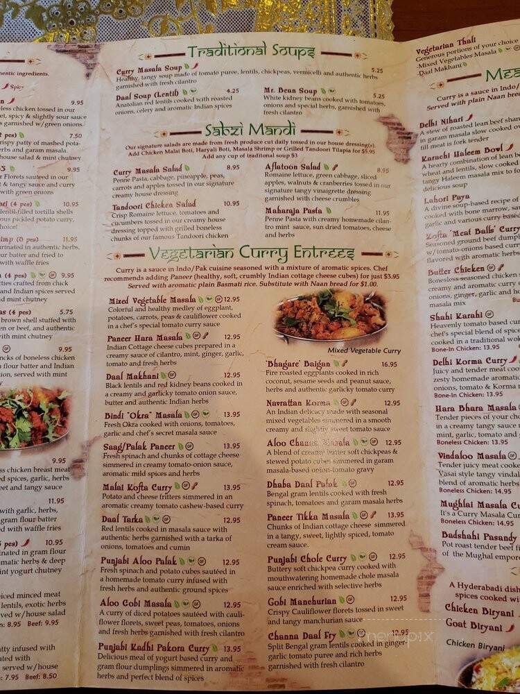 Curry Masala - Spring, TX menu_pic