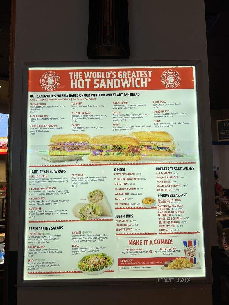 Earl of Sandwich - Las Vegas, NV menu_pic