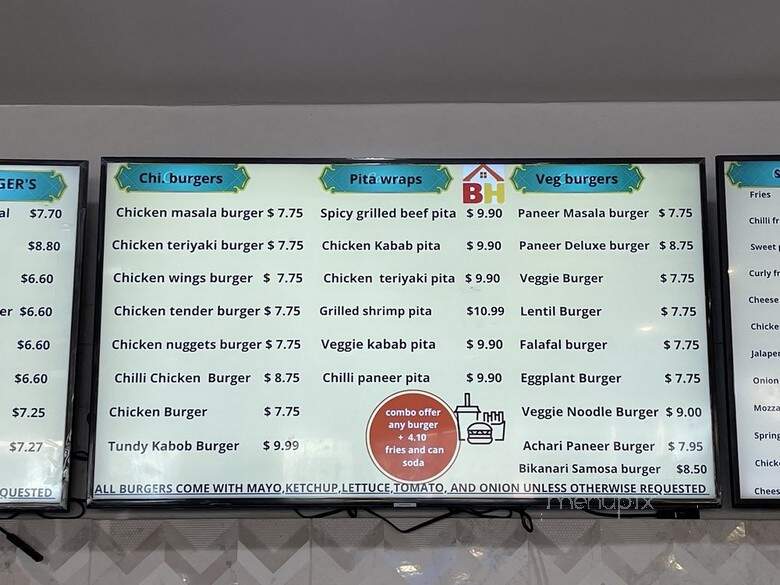 Burger Hut - Bellevue, WA menu_pic