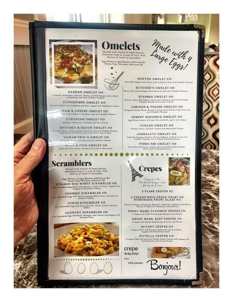 Sweet Basil Cafe of Skokie - Skokie, IL menu_pic