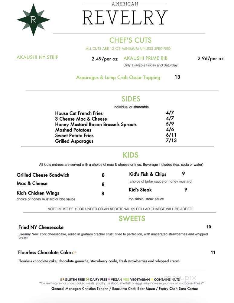 American Revelry - Burleson, TX menu_pic