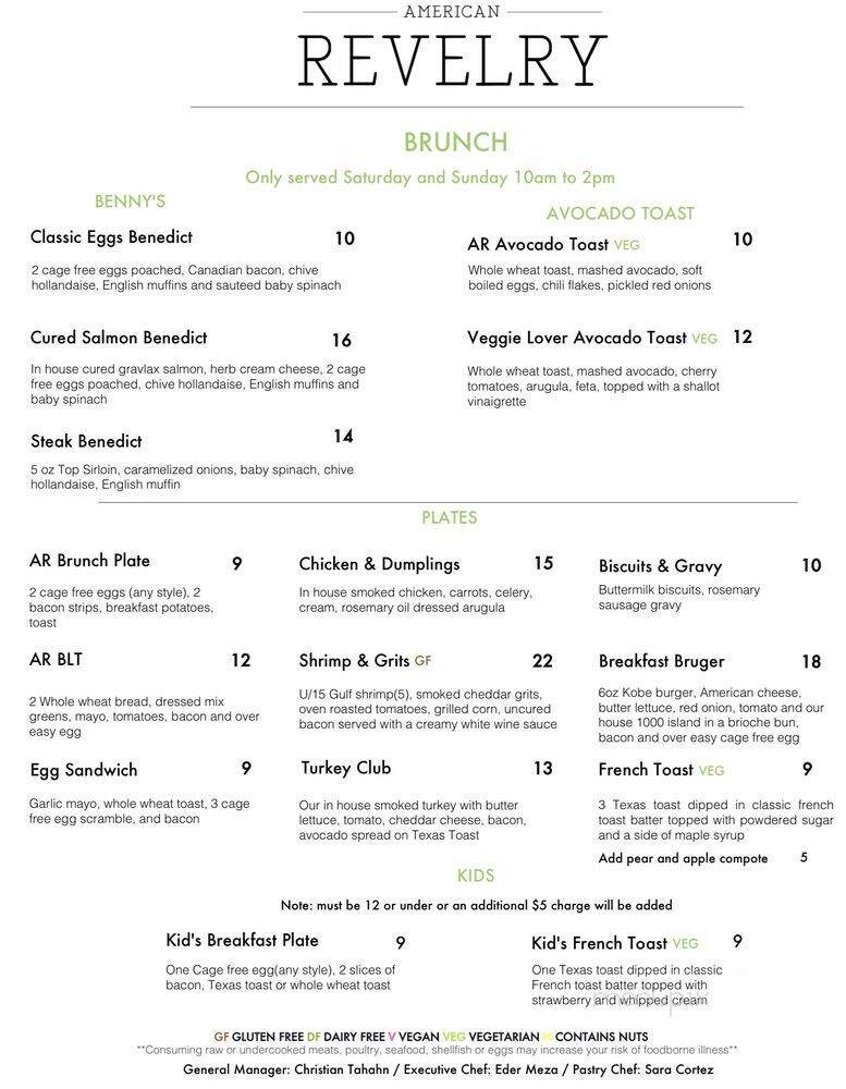American Revelry - Burleson, TX menu_pic
