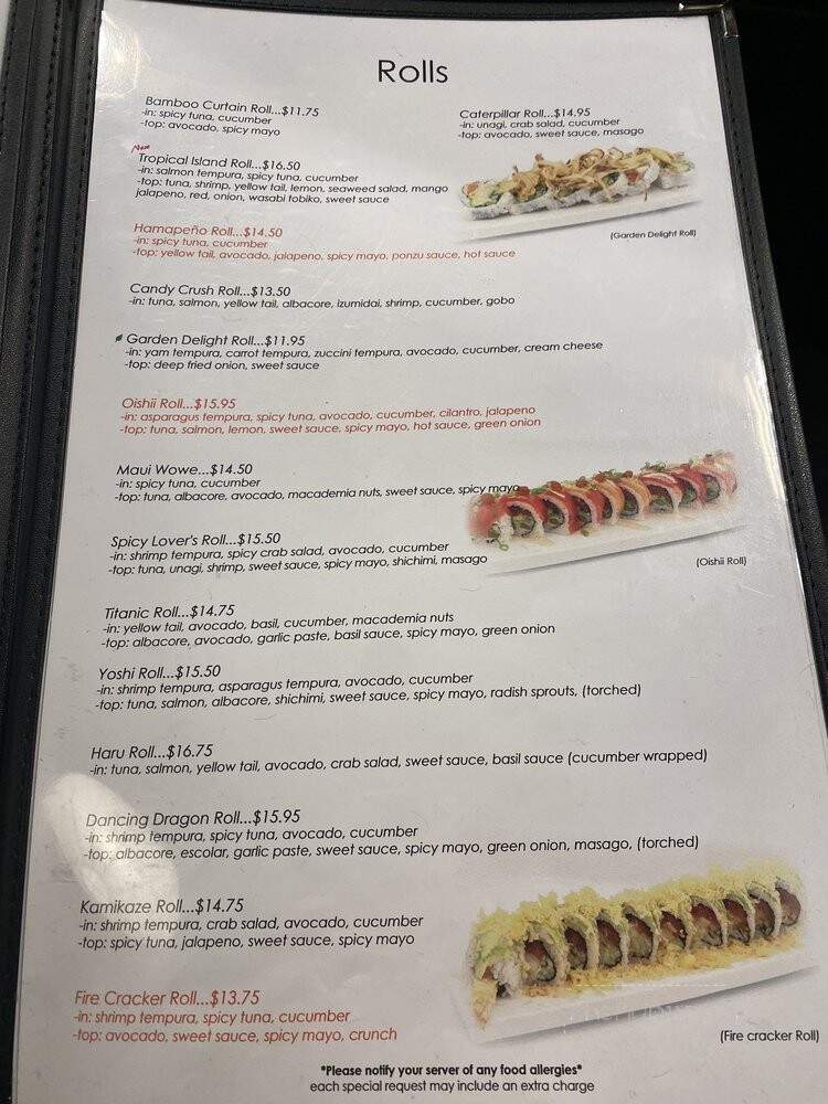 Sushi Daruma - Salinas, CA menu_pic