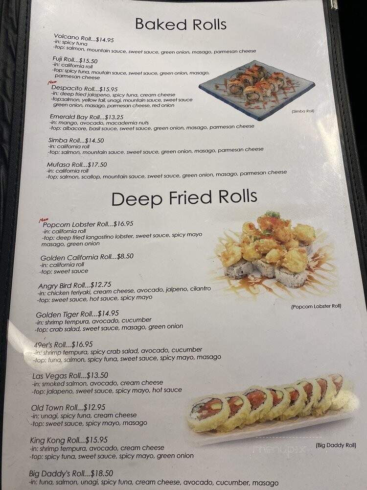 Sushi Daruma - Salinas, CA menu_pic