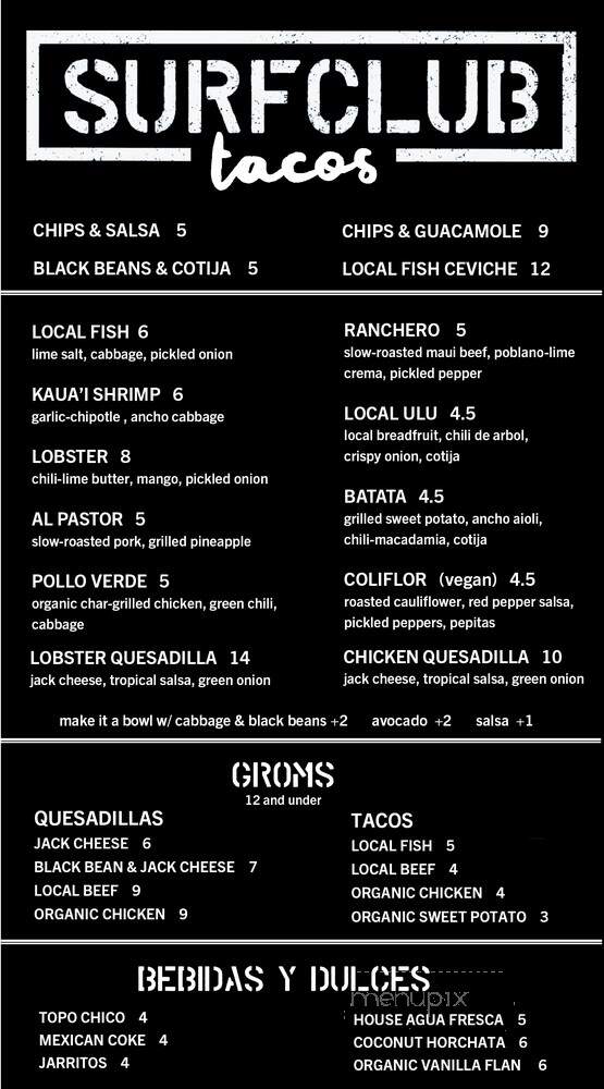 Surfclub Tacos - Paia, HI