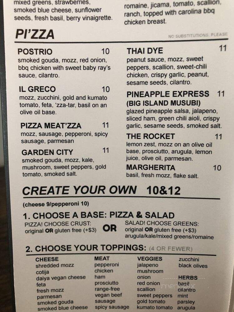 ZZA Pizza + Salad - Bee Cave, TX