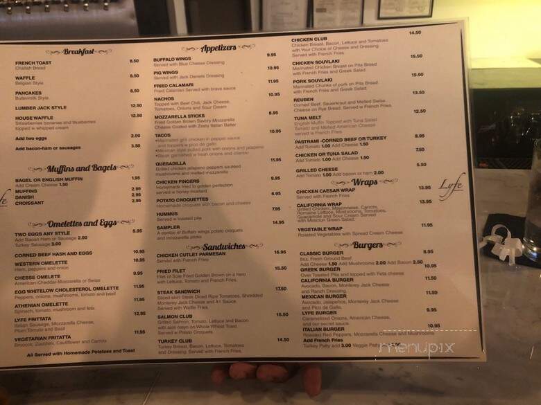 Lyfe Bushwick Ale House - Brooklyn, NY menu_pic