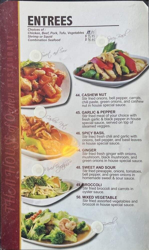Thai House Of Ogden - South Ogden, UT menu_pic