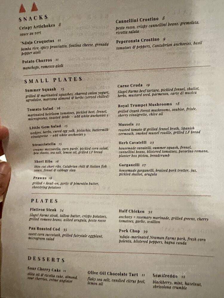 Little Fox - St. Louis, MO menu_pic
