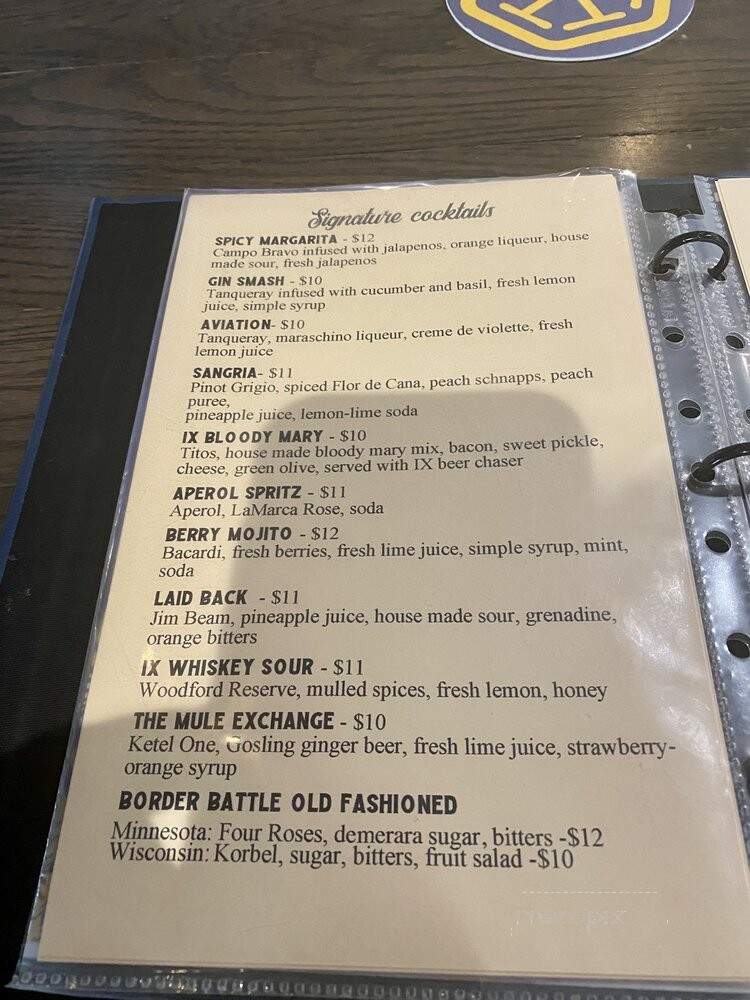 Iron Exchange - Maple Plain, MN menu_pic