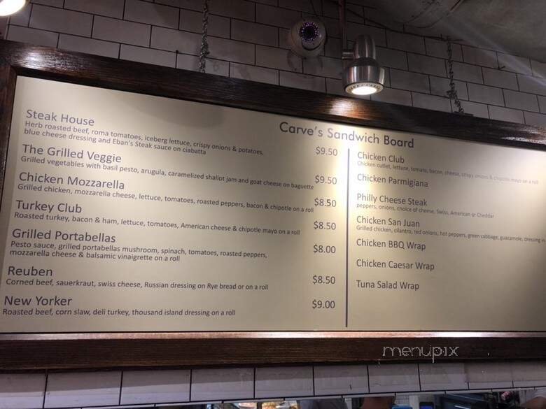 Carve Cafe - New York, NY menu_pic