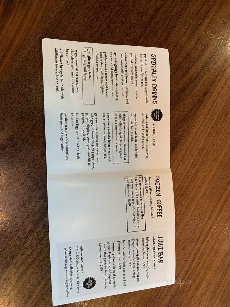 Goddess and the Baker - Chicago, IL menu_pic