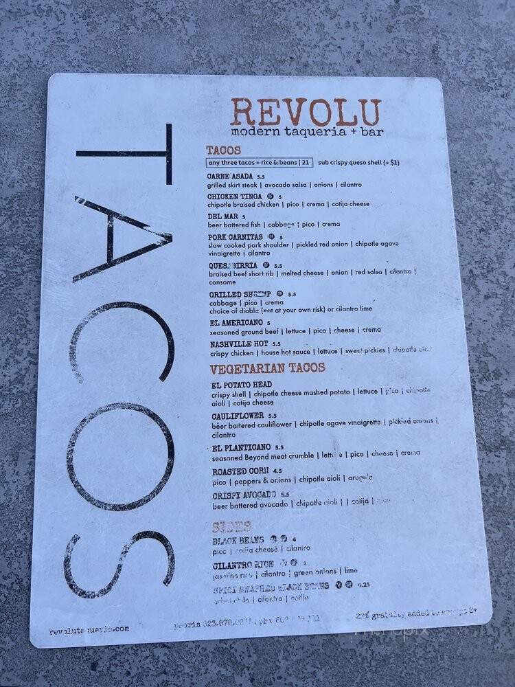 Revolu Modern Taqueria And Bar Uptown - Phoenix, AZ