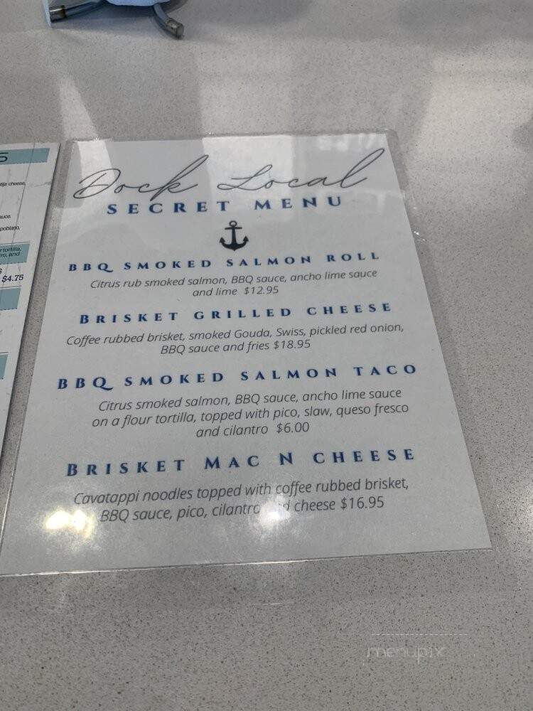 Dock Local - Dallas, TX menu_pic