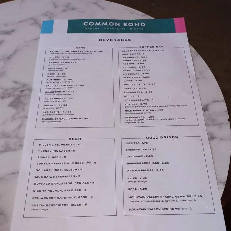 Common Bond Cafe & Bakery - Houston, TX
