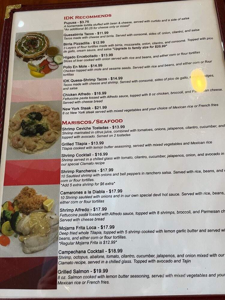 IDK Buffet - Indio, CA menu_pic