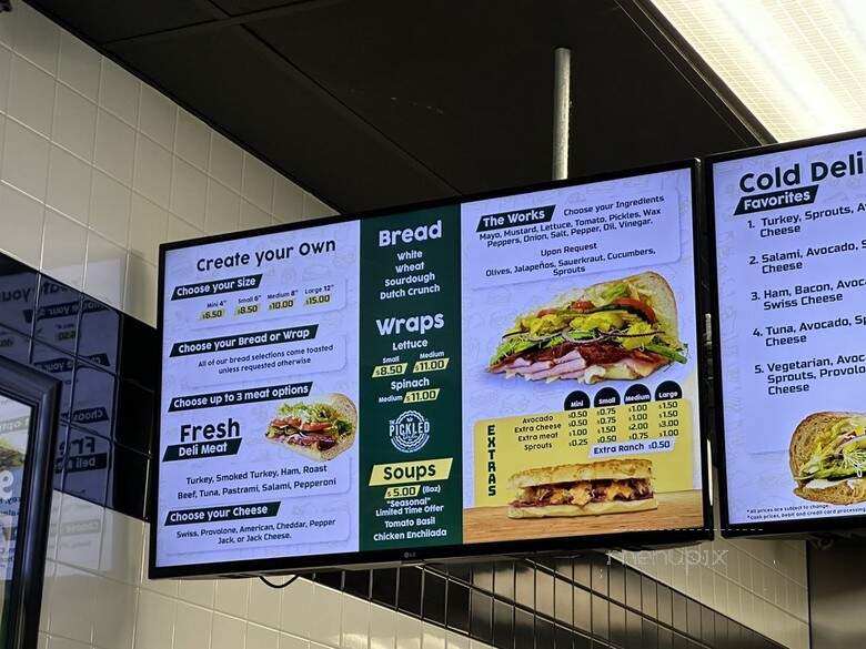 The Pickled Deli - Visalia, CA menu_pic