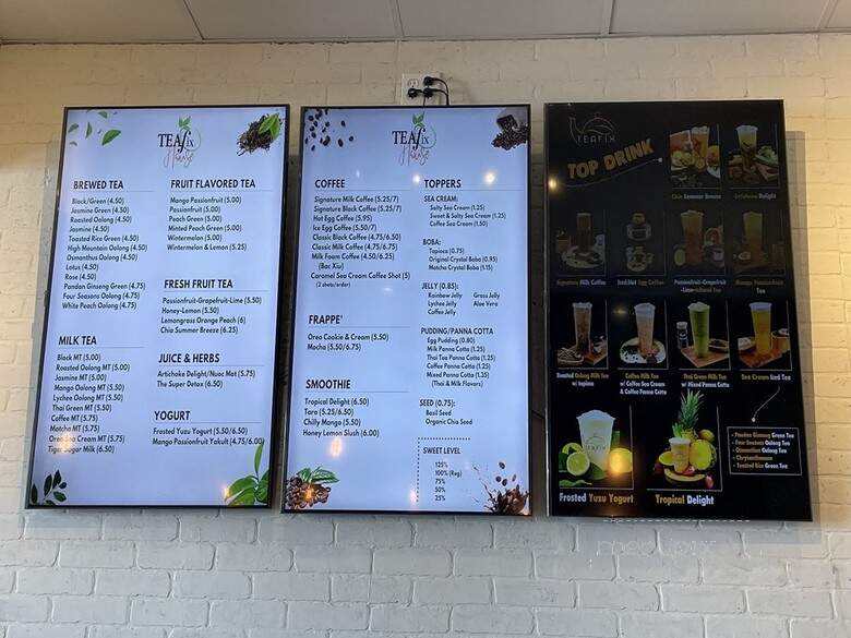 TeaFix - Houston, TX menu_pic