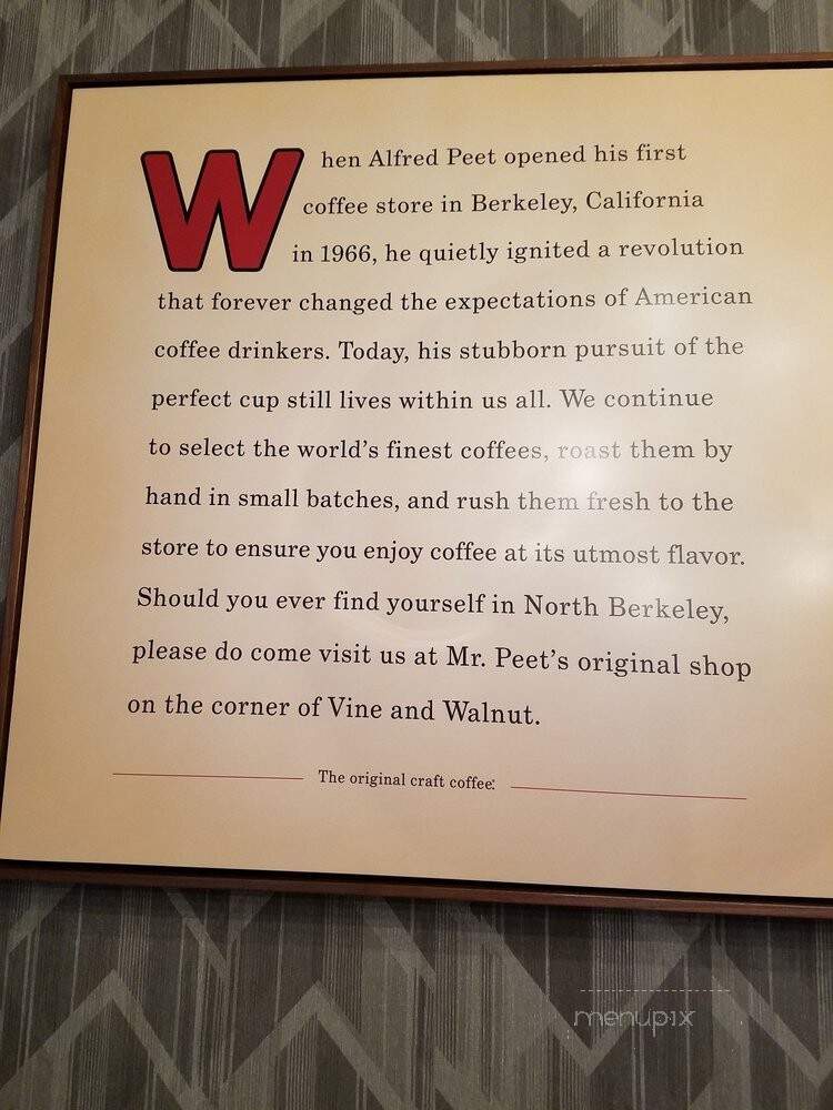 Peet's Coffee - Las Vegas, NV menu_pic