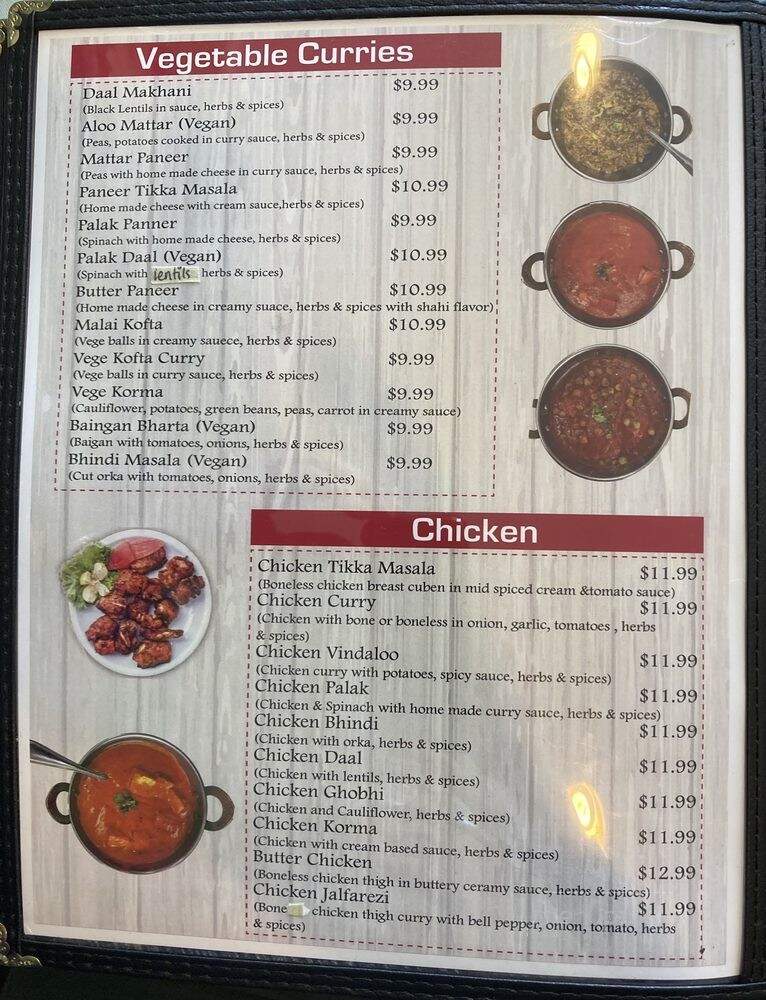 Delicious Curry House - Oakland, CA menu_pic