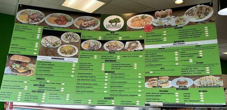 Los Robles - Denver, CO menu_pic