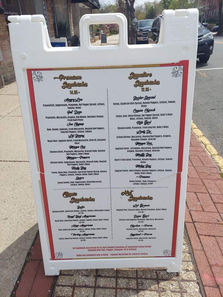 Sparo's Deli & Catering - Upper Montclair, NJ menu_pic