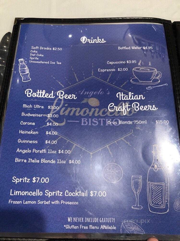 Limoncello Bistro - Sarasota, FL menu_pic