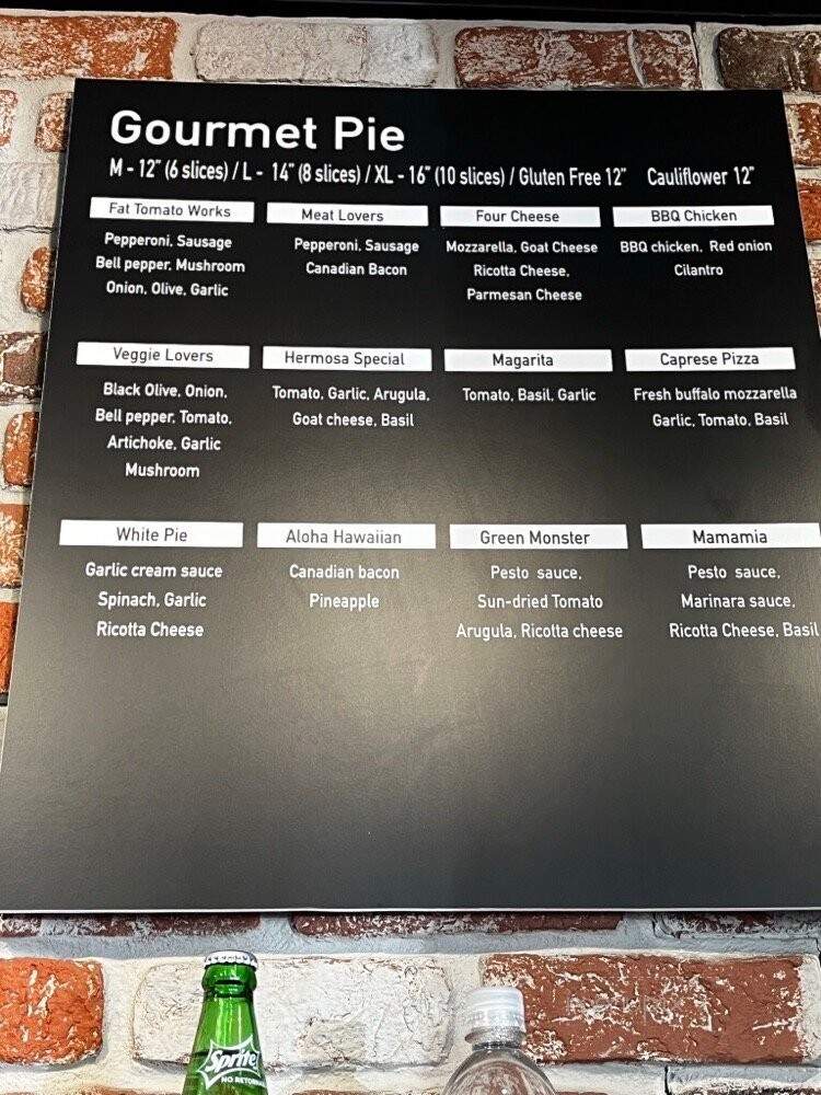 Fat Tomato Pizza - Los Angeles, CA menu_pic