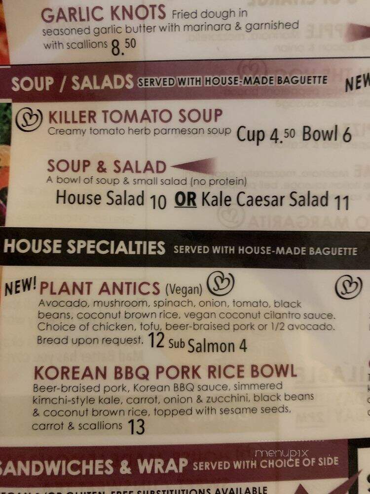 Lazy Hiker Brewing - Sylva, NC menu_pic