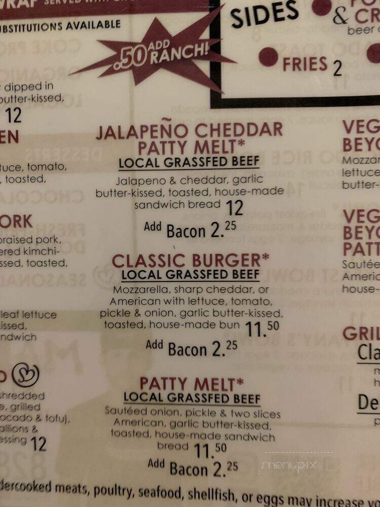 Lazy Hiker Brewing - Sylva, NC menu_pic