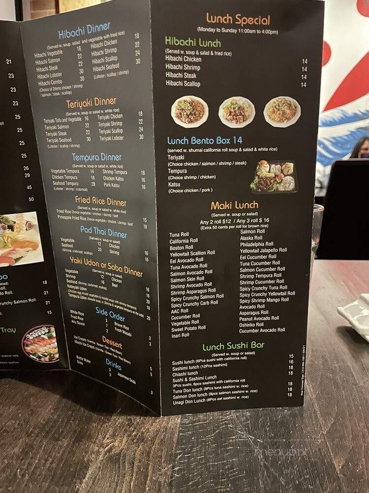Sushiva - New York, NY menu_pic