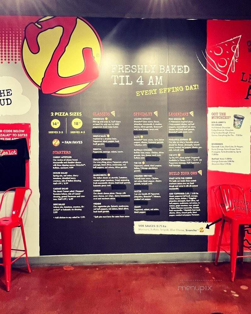 Zalat Pizza - Fort Worth, TX menu_pic