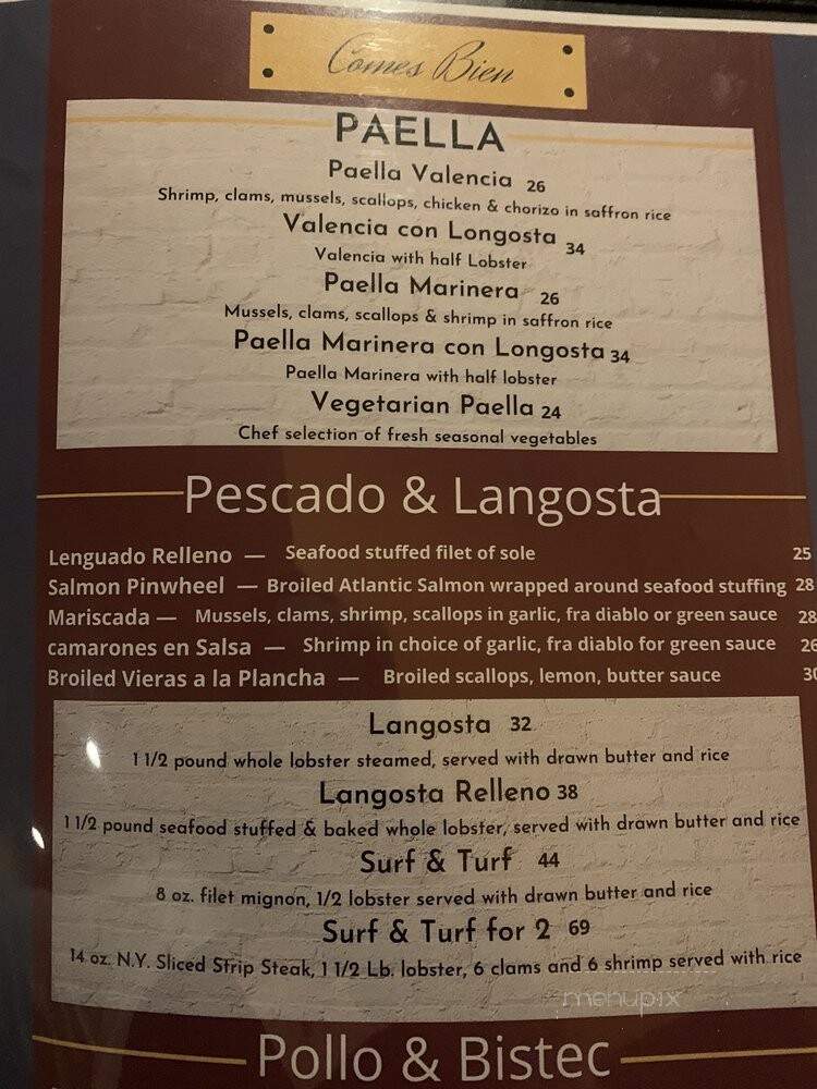 La Buena Vida - Moriches, NY menu_pic