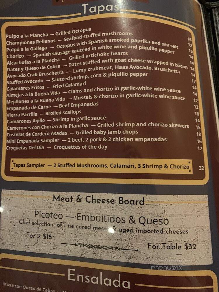La Buena Vida - Moriches, NY menu_pic