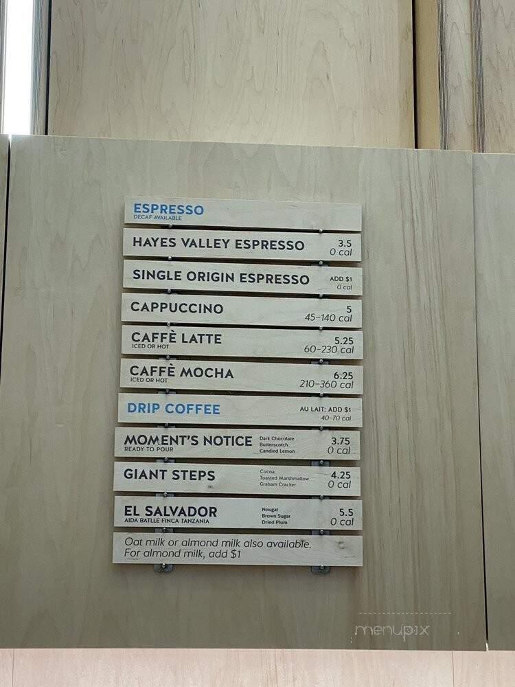 Blue Bottle Coffee - New York, NY menu_pic