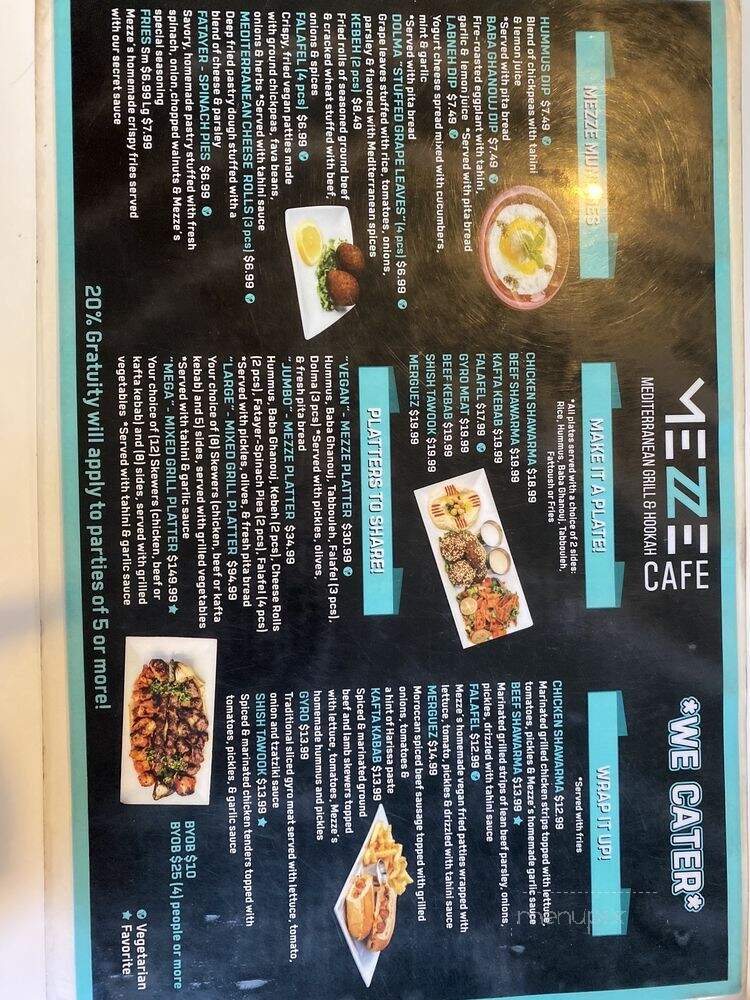 Mezze Cafe - Austin, TX menu_pic