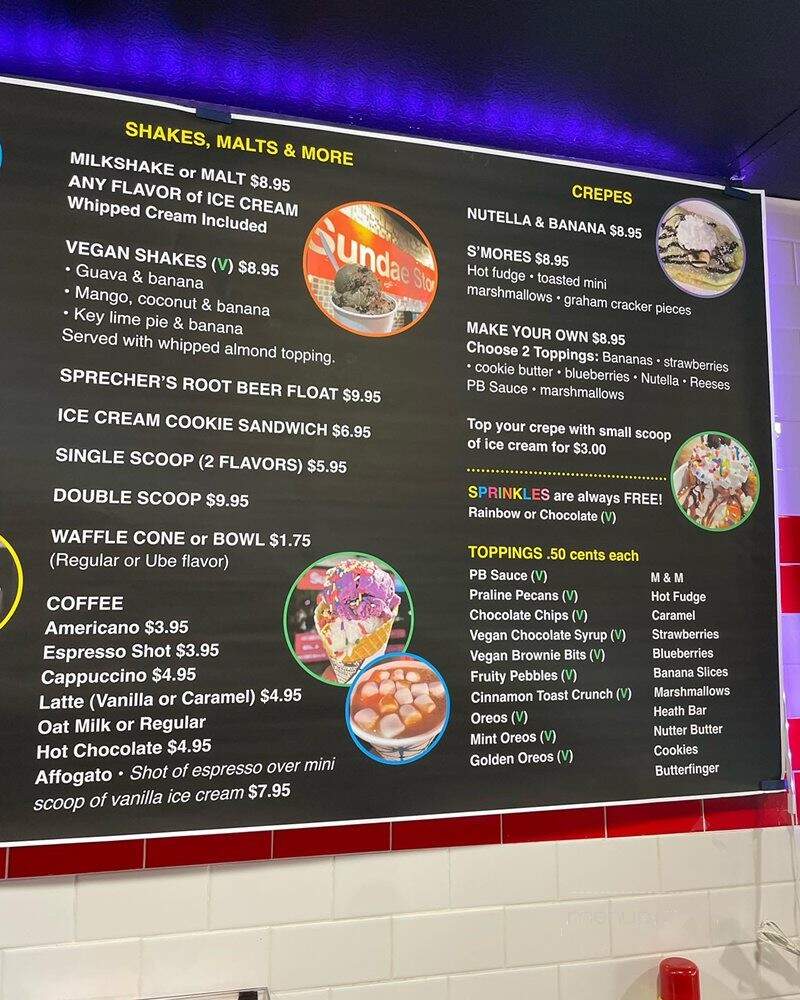 Sundae Stop - Chicago, IL menu_pic