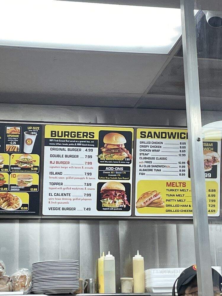 R Burgers - Buena Park, CA menu_pic