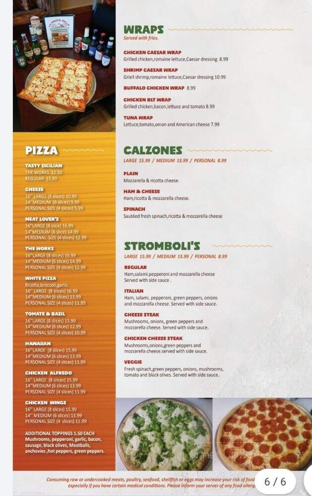 La Piazza Bella - Madison, FL menu_pic