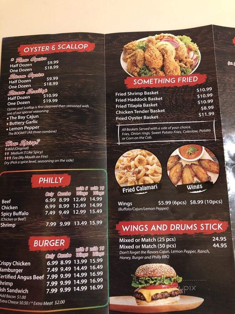 Seafood On The Bay - Glens Falls, NY menu_pic