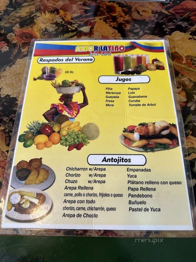 Sabor Latino - Dallas, TX menu_pic
