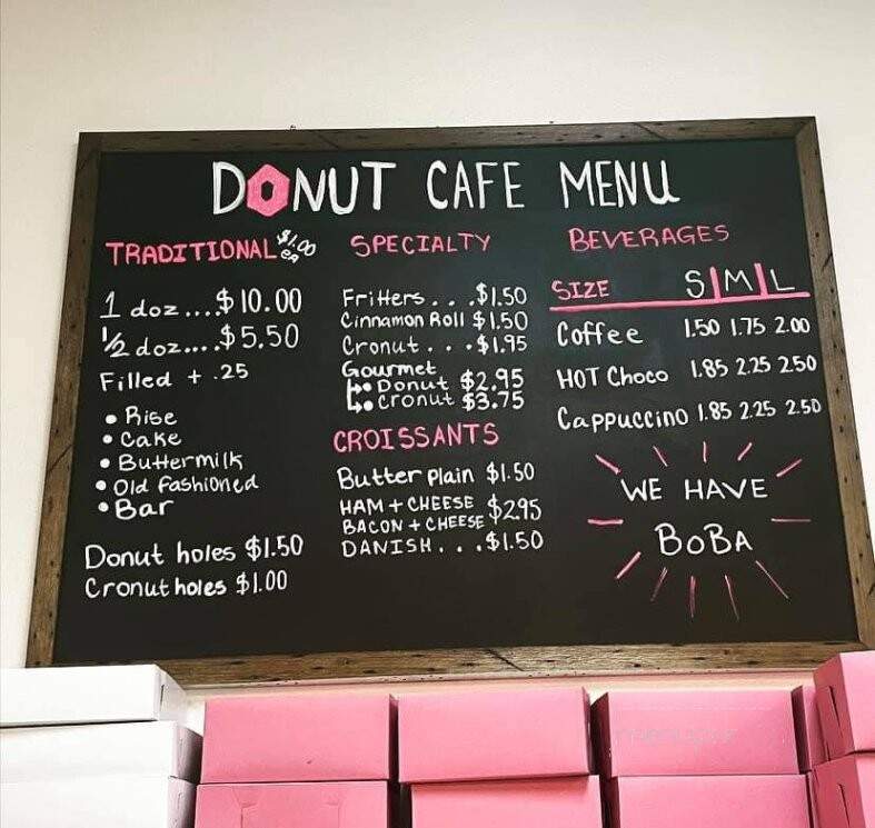 Donut Cafe - Hanford, CA menu_pic